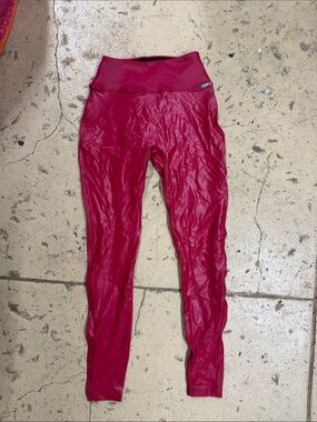 Bombshell Sportswear Black Leggings with Red Trim